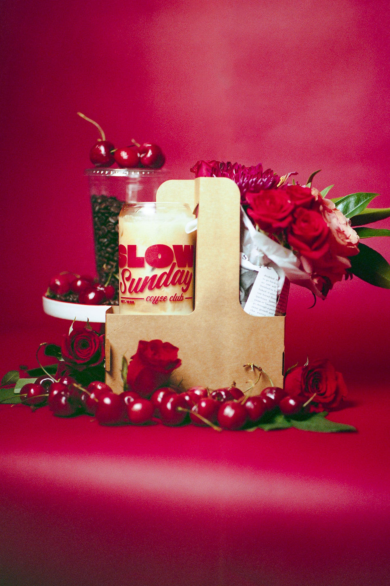 PERFECT PAIR + SOUVENIR CUP - Flowers + Coffee