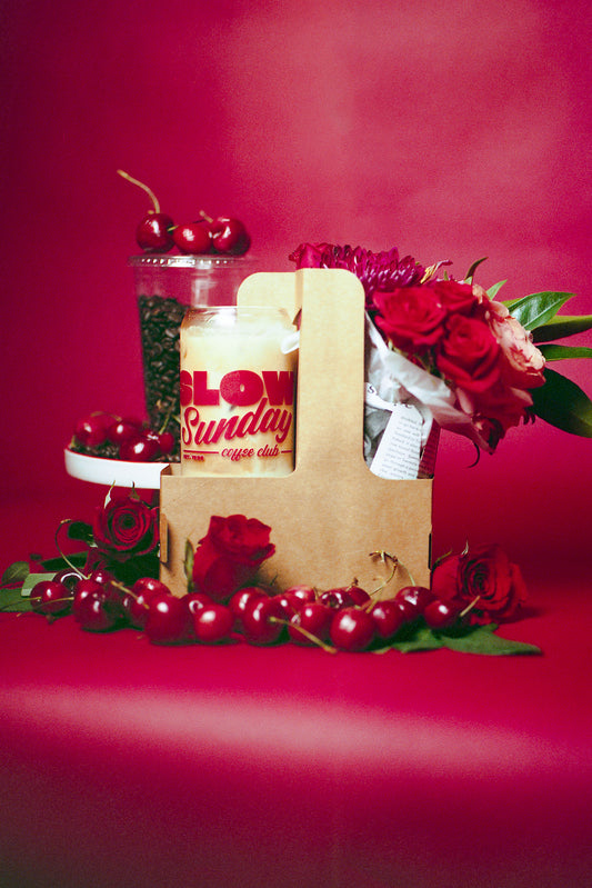 PERFECT PAIR + SOUVENIR CUP - Flowers + Coffee